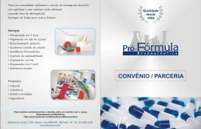 Imagem 2 da empresa PRÓ FÓRMULA FARMÁCIA DE MANIPULAÇÃO Laboratórios de Manipulação - Medicamentos e Cosméticos em São Paulo SP